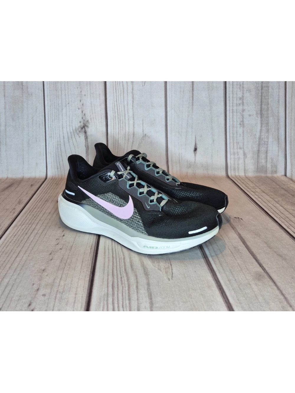 Nike Air Zoom Pegasus 41 Women’s Size 12 Black Jade Pink Road Running Shoes